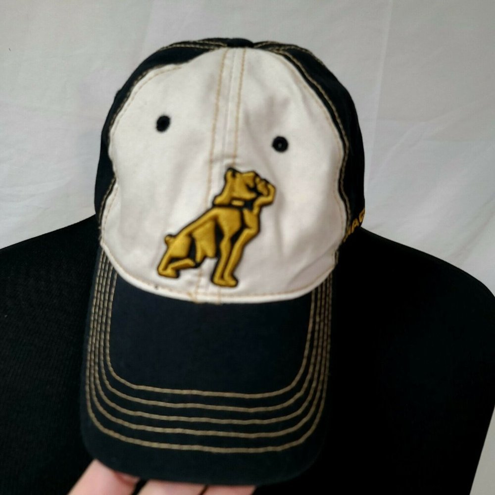 MACK Trucks Black & Beige Embroidered GOLD BULLDOG